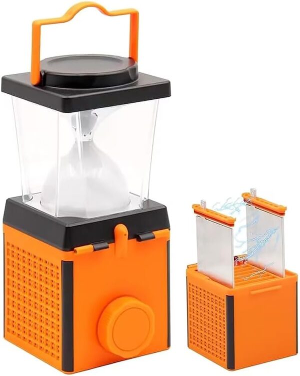 Eco-Friendly Saltwater Camping light, Outdoor Survival Tool Essential Lamp, Emergency Power Outage Lantern Without Batteries, Suitable for Hurricanes, Hard rain