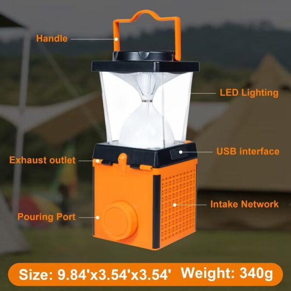Eco-Friendly Saltwater Camping light, Outdoor Survival Tool Essential Lamp, Emergency Power Outage Lantern Without Batteries, Suitable for Hurricanes, Hard rain - Image 2
